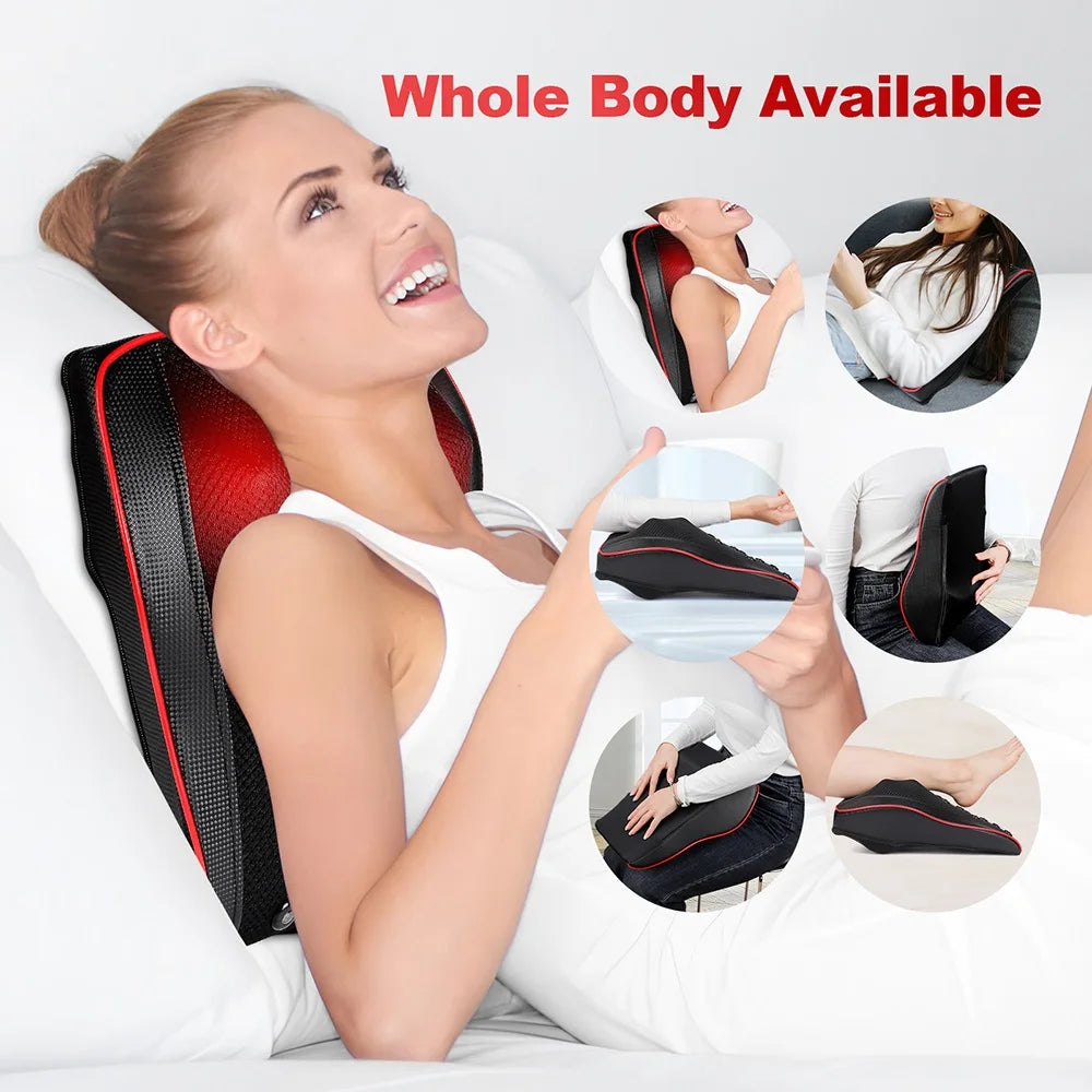 Ergonomic Car Massage Pillow – Ultimate Comfort for Long Drives!