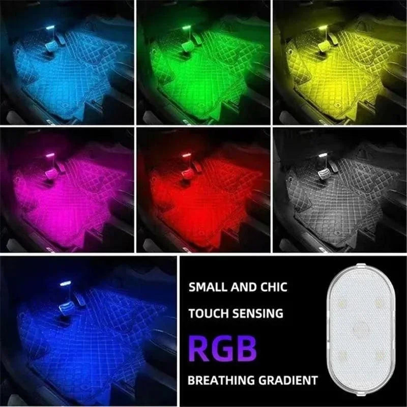 Wireless LED Car Interior Lights – USB Rechargeable Neon Accent Light