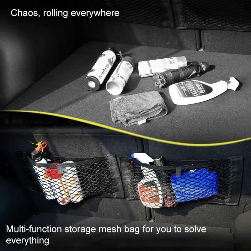 Car Back Seat & Trunk Mesh Organizer