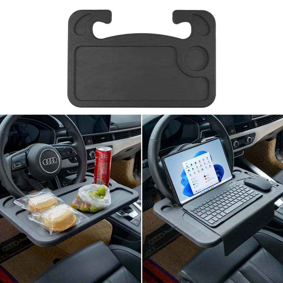 Portable Car Steering Wheel Desk – Work, Eat & Drive Comfortably